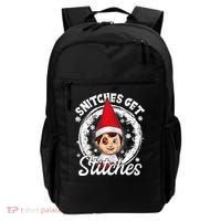 Funny Christmas Snitches Get Stitches Backpack thumb 0