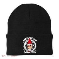 Funny Christmas Snitches Get Stitches Beanie thumb 0