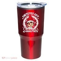 Funny Christmas Snitches Get Stitches Tumbler thumb 0