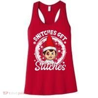 Funny Christmas Snitches Get Stitches Women's Tank Top thumb 0