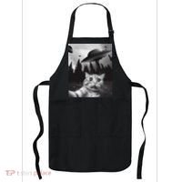 Funny Cat Selfie With Ufos Apron thumb 0