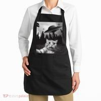 Funny Cat Selfie With Ufos Apron thumb 2