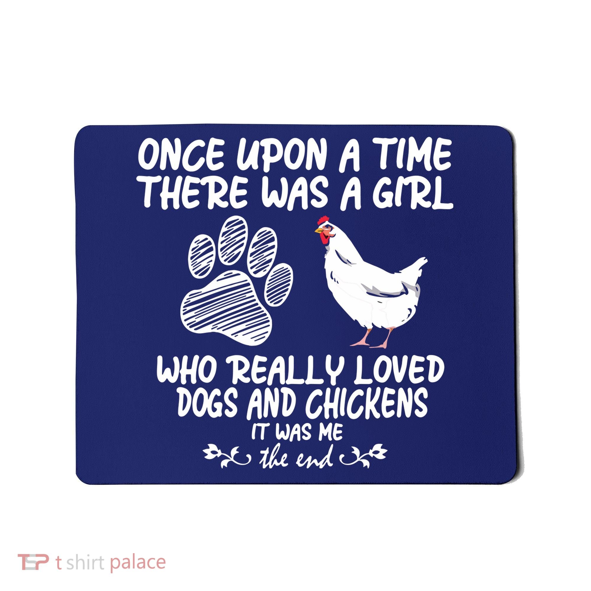 Funny Chicken Shirts For Women Funny Dog Tee Farmer Mousepad