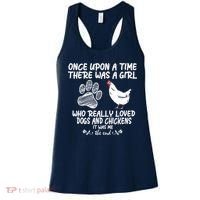 Funny Chicken Shirts For Women Funny Dog Tee Farmer Women's Tank Top thumb 0