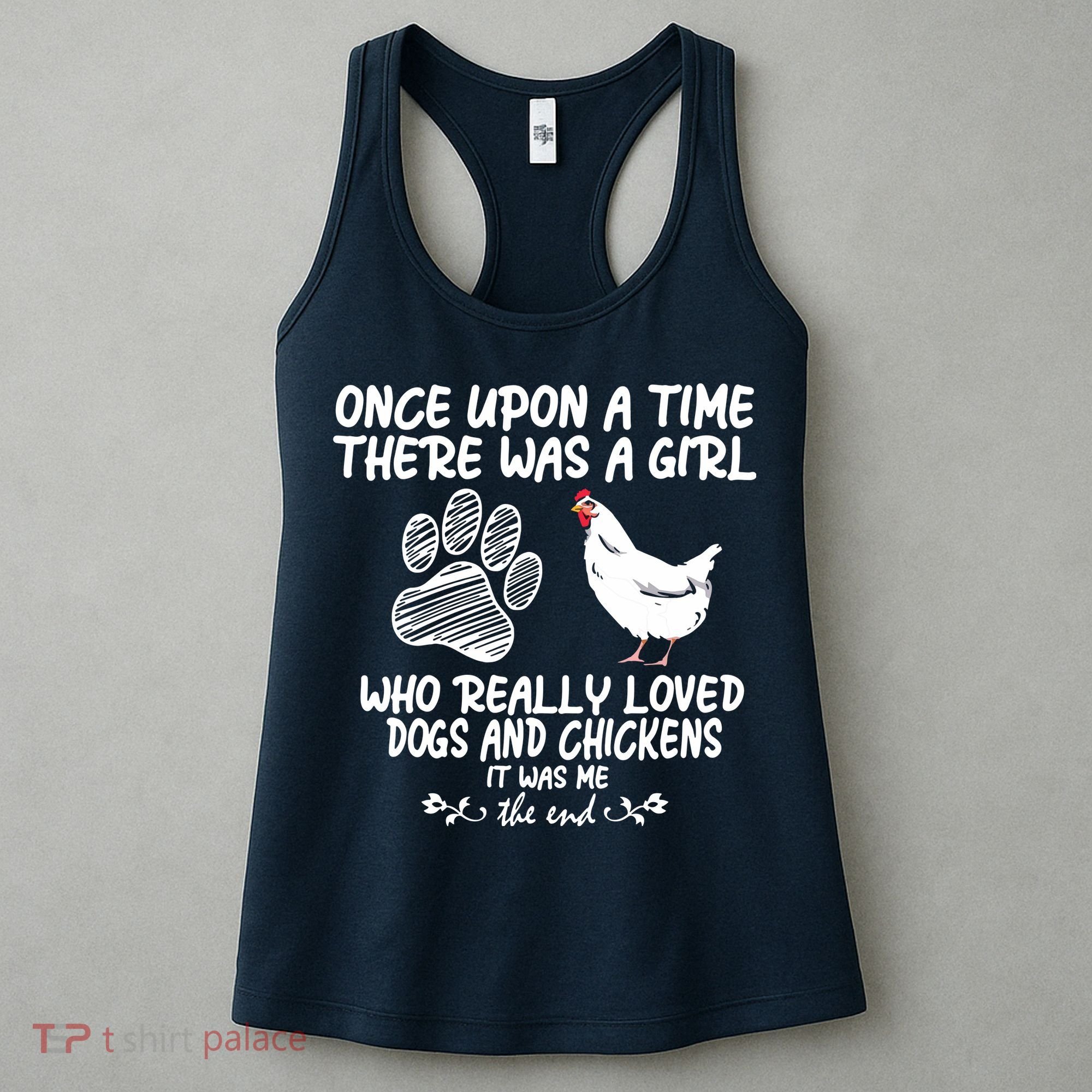 Funny Chicken Shirts For Women Funny Dog Tee Farmer Women's Tank Top