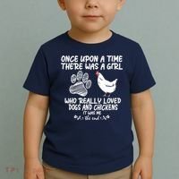 Funny Chicken Shirts For Women Funny Dog Tee Farmer Toddler T-Shirt thumb 2