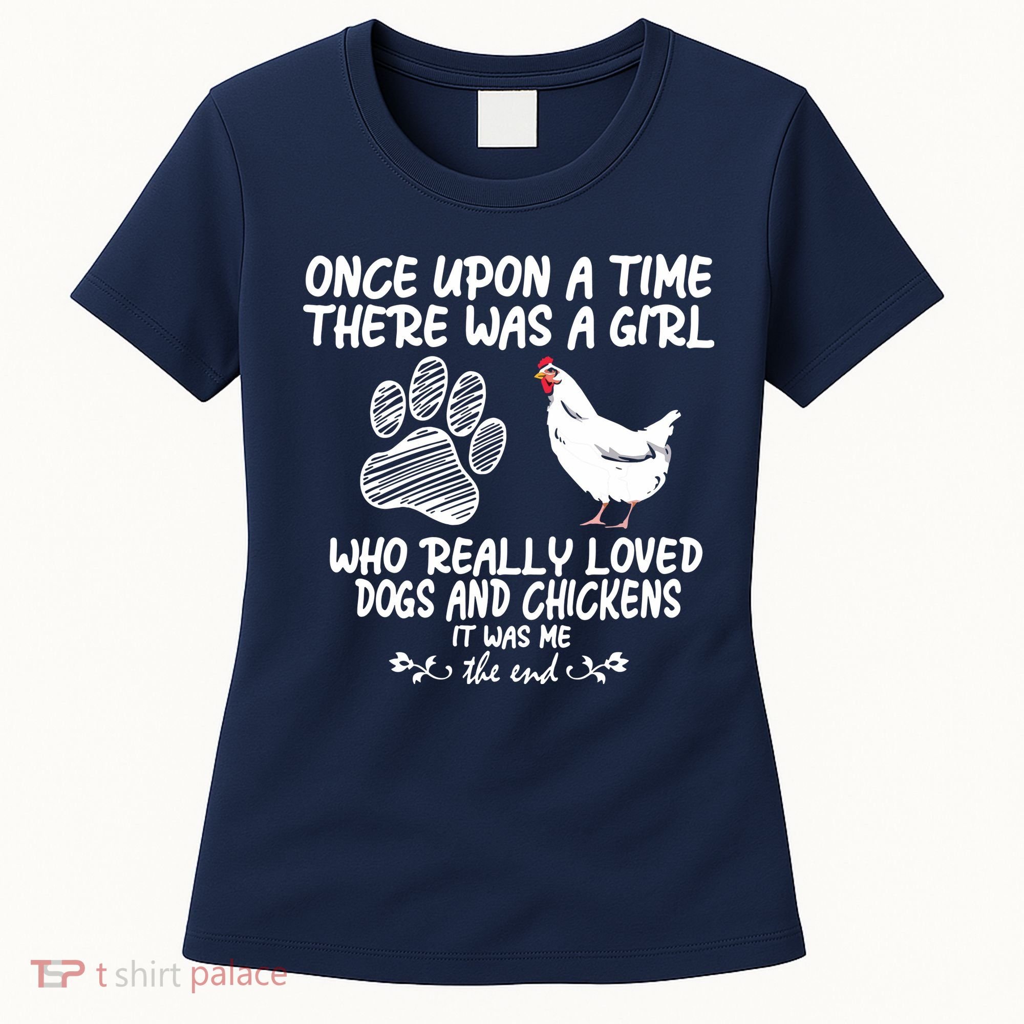 Funny Chicken Shirts For Women Funny Dog Tee Farmer Women's T-Shirt