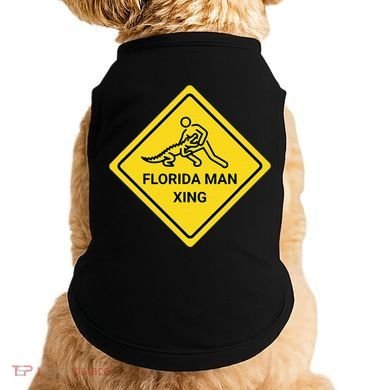 Florida Crossing Sign Doggie Tank