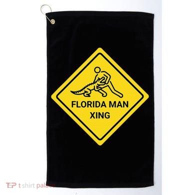 Florida Crossing Sign Golf Towel