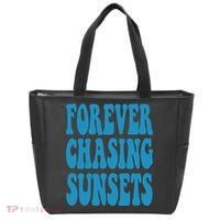 Forever Chasing Sunsets Retro Summer Tote Bag thumb 0