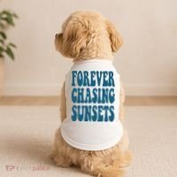 Forever Chasing Sunsets Retro Summer Doggie Tank thumb 2