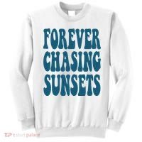 Forever Chasing Sunsets Retro Summer Sweatshirt thumb 0