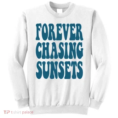 Forever Chasing Sunsets Retro Summer Sweatshirt