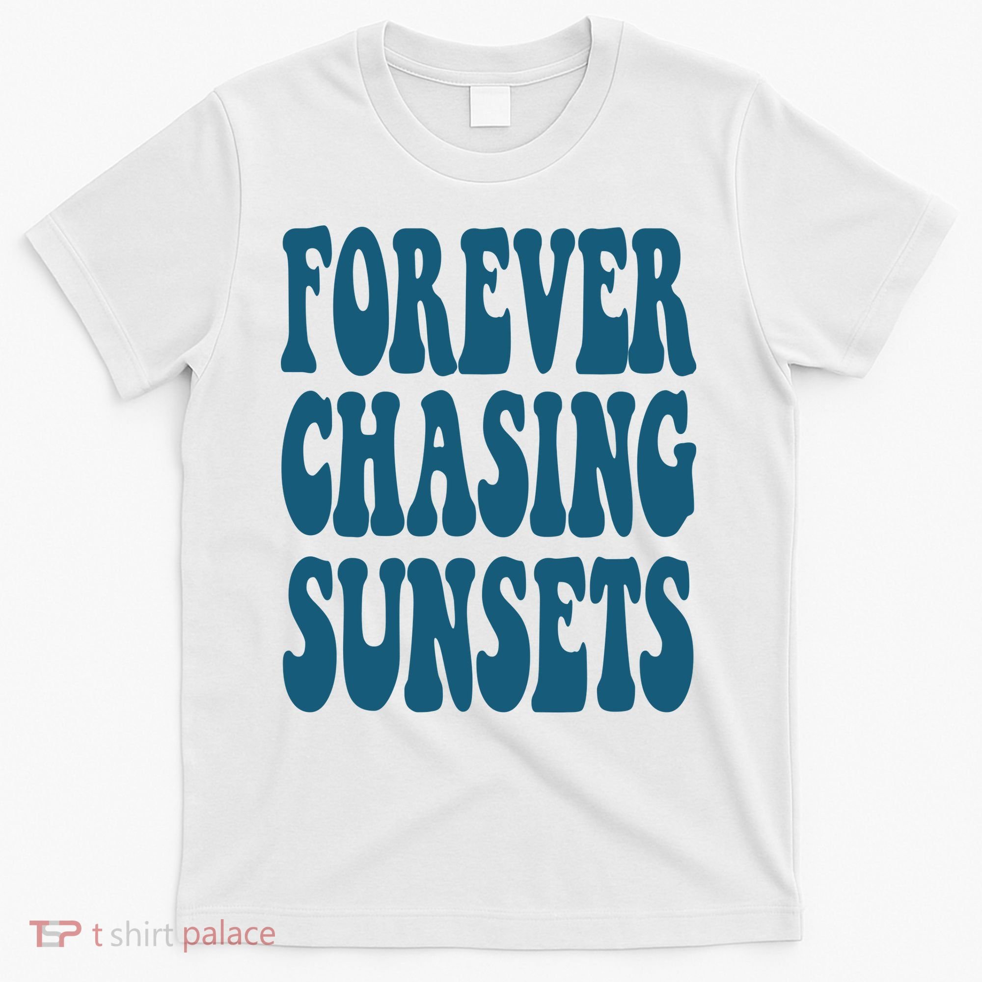 Forever Chasing Sunsets Retro Summer T-Shirt
