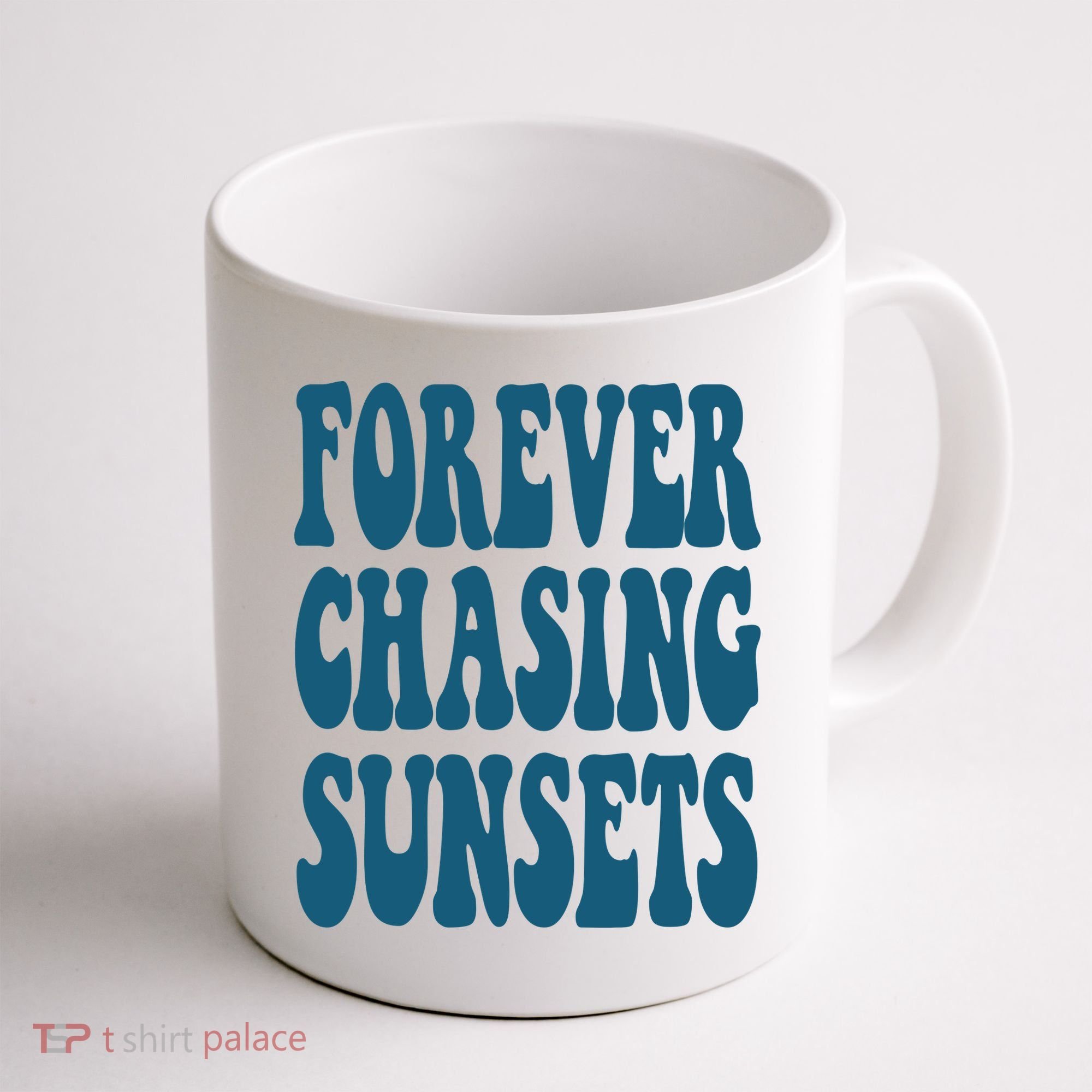 Forever Chasing Sunsets Retro Summer Coffee Mug