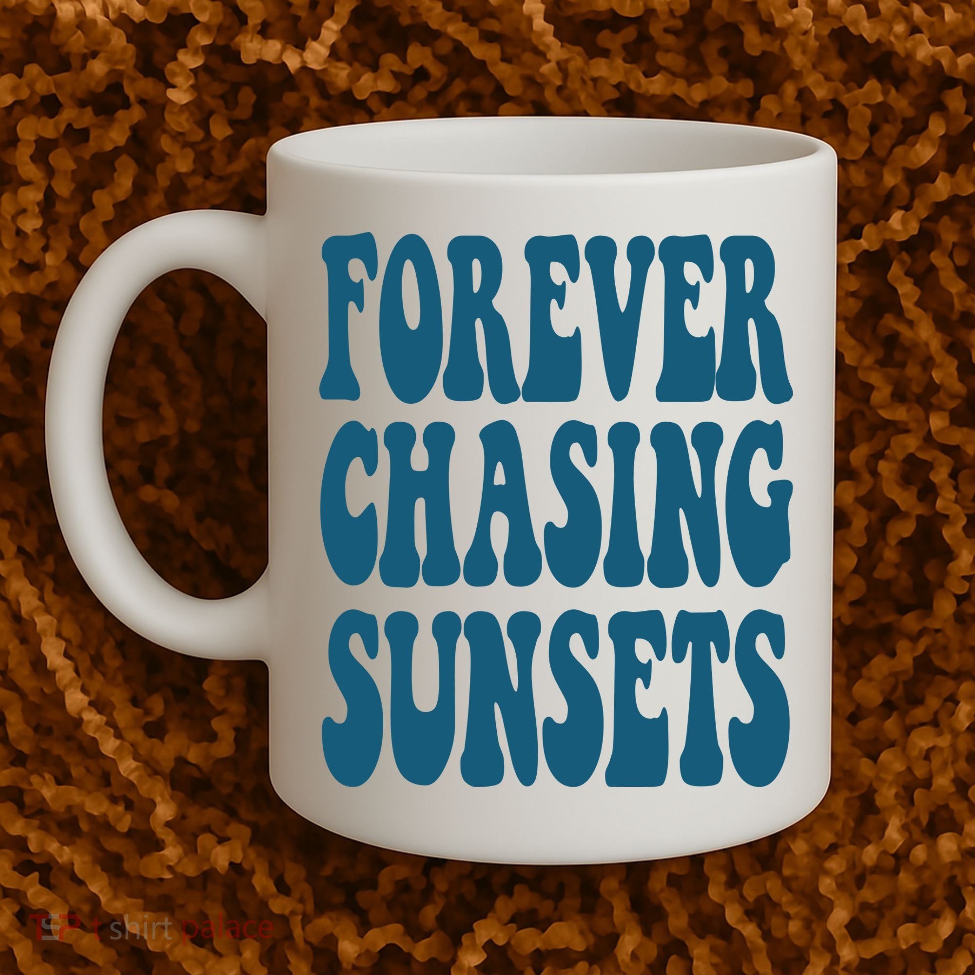 Forever Chasing Sunsets Retro Summer Coffee Mug