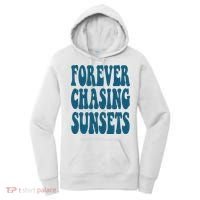 Forever Chasing Sunsets Retro Summer Women's Hoodie thumb 0