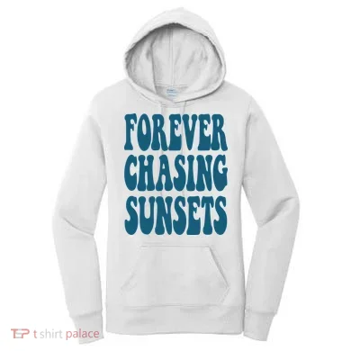 Forever Chasing Sunsets Retro Summer Women's Hoodie