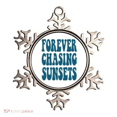 Forever Chasing Sunsets Retro Summer Ornament