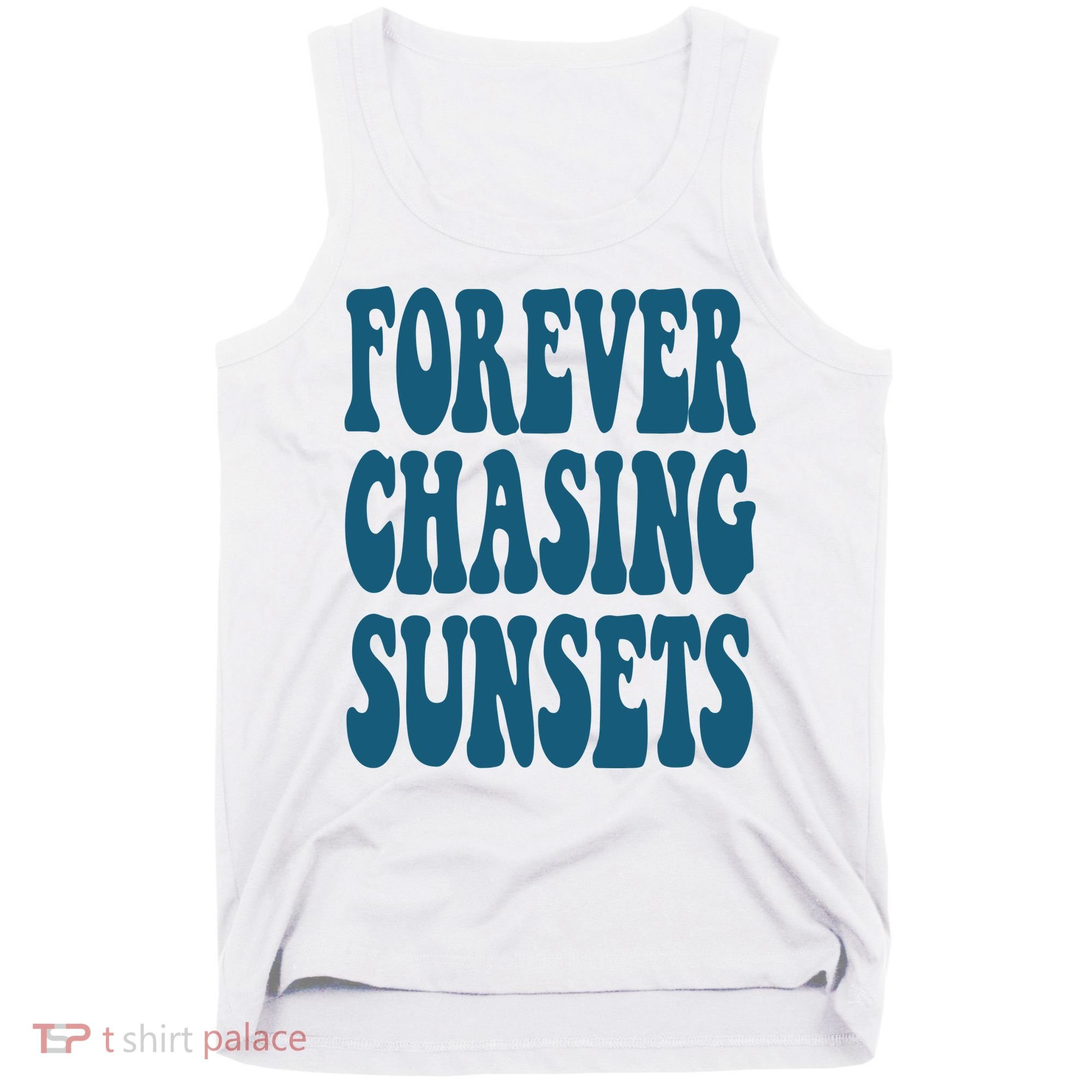 Forever Chasing Sunsets Retro Summer Tank Top
