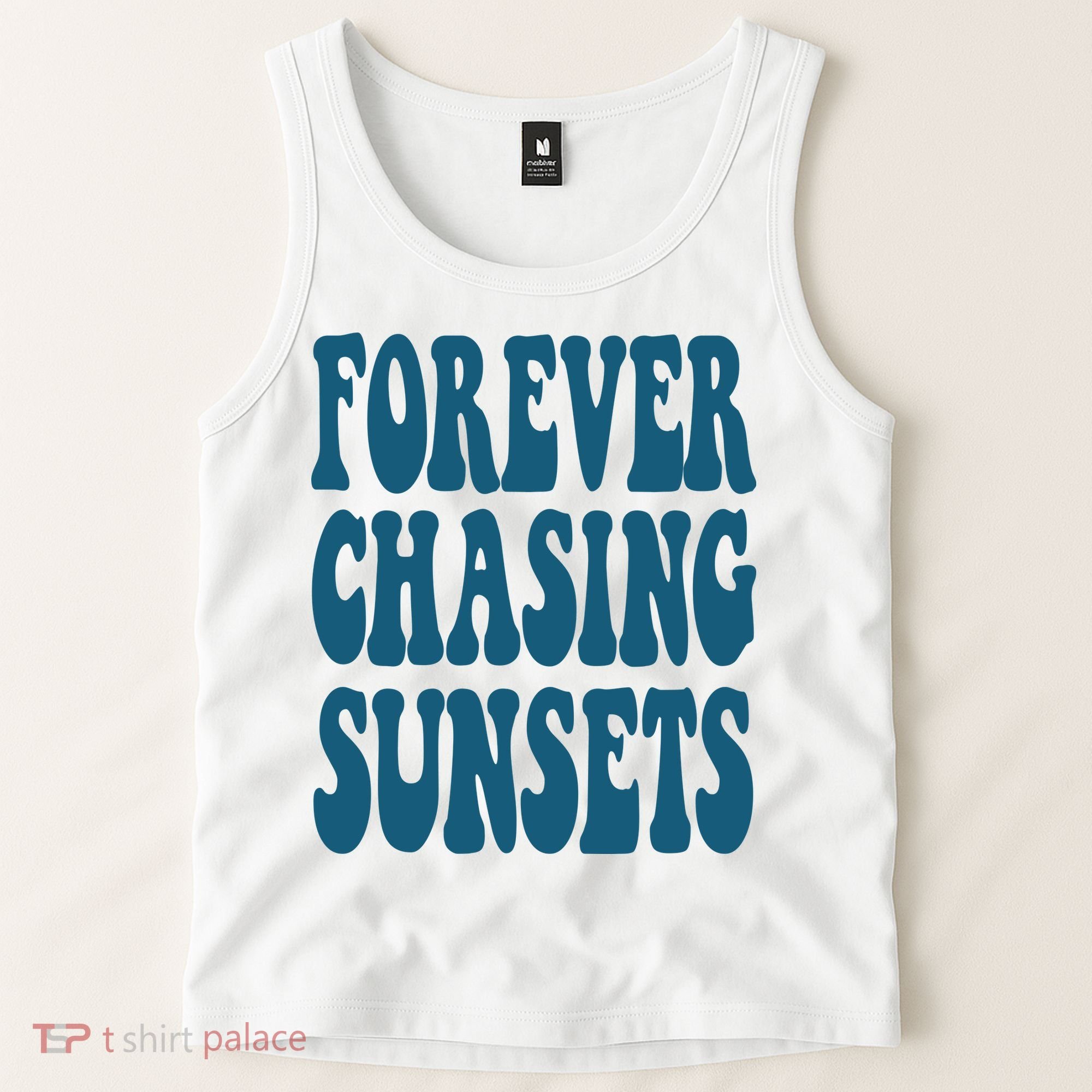 Forever Chasing Sunsets Retro Summer Tank Top