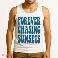 Forever Chasing Sunsets Retro Summer Tank Top thumb 3