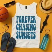 Forever Chasing Sunsets Retro Summer Tank Top thumb 4