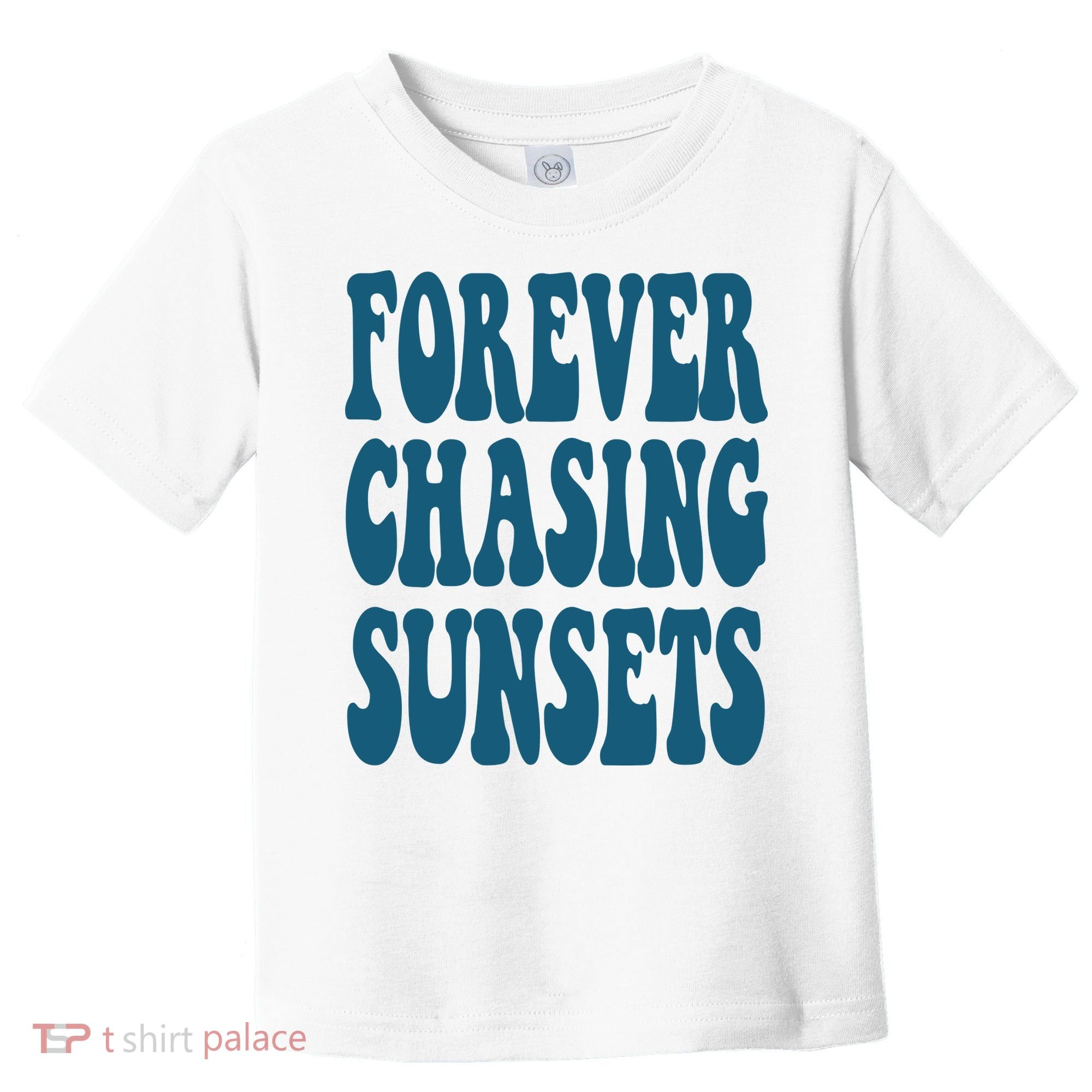Forever Chasing Sunsets Retro Summer Toddler T-Shirt