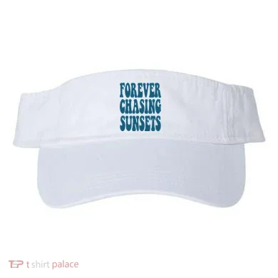 Forever Chasing Sunsets Retro Summer Visor