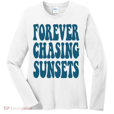 Forever Chasing Sunsets Retro Summer Women's Long Sleeve Shirt