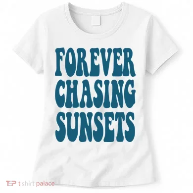 Forever Chasing Sunsets Retro Summer Women's T-Shirt
