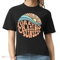 Forever Chasing Sunsets Both Side Print Comfort Colors Boxy T-Shirt thumb 0
