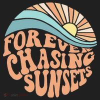 Forever Chasing Sunsets Both Side Print Comfort Colors Boxy T-Shirt thumb 3