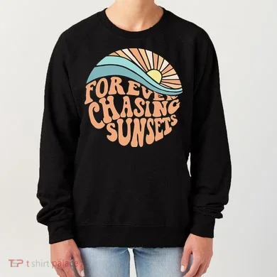 Forever Chasing Sunsets Both Side Print Women's Sweatshirt