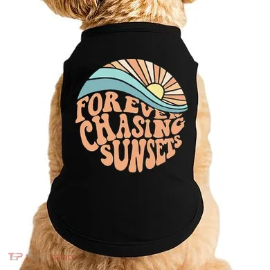 Forever Chasing Sunsets Both Side Print Doggie Tank