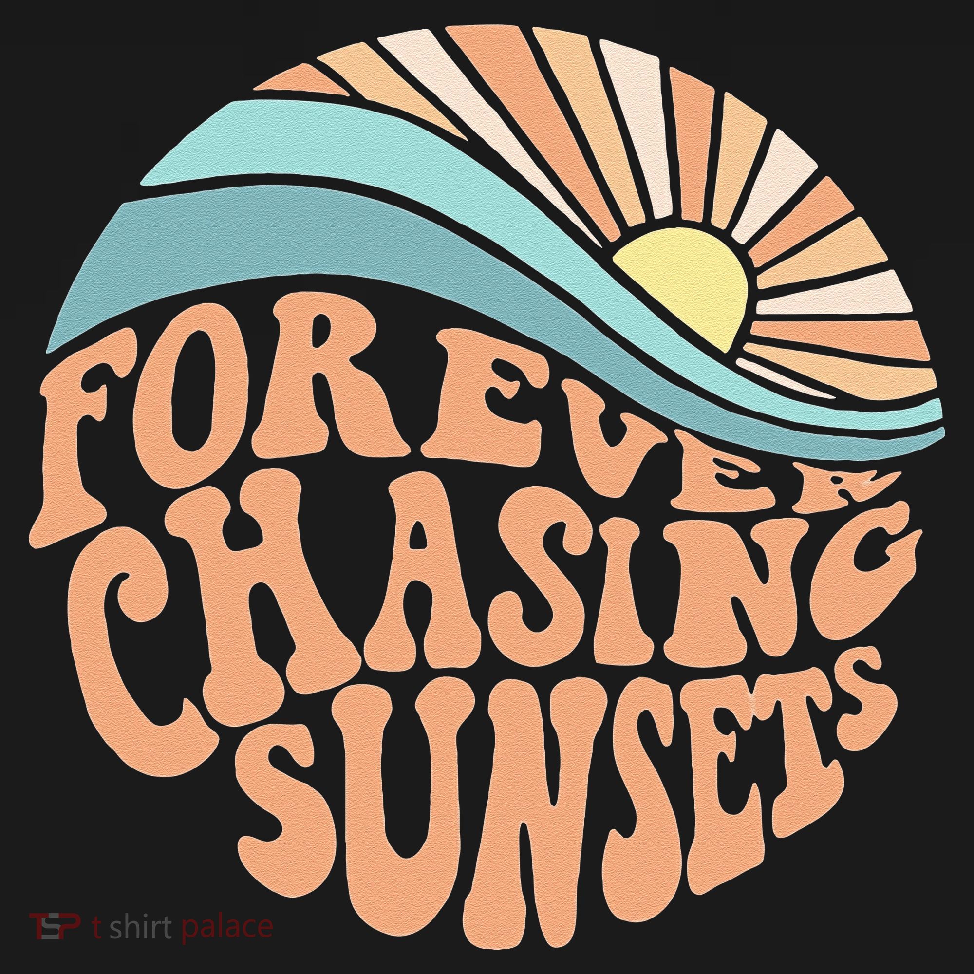 Forever Chasing Sunsets Both Side Print Polo