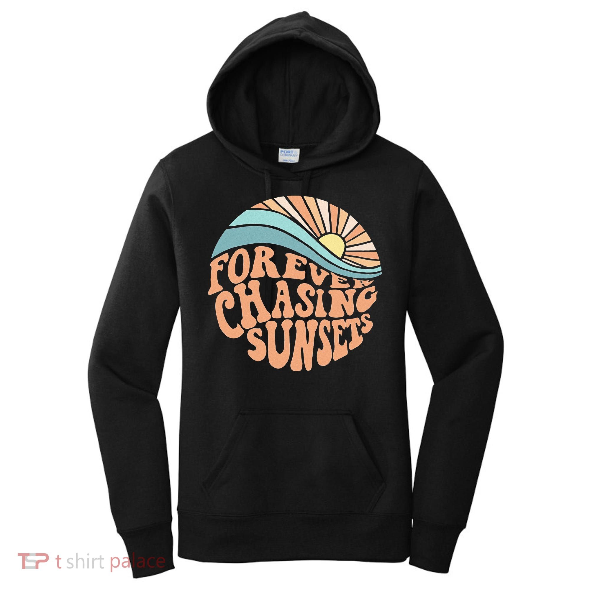 Forever Chasing Sunsets Both Side Print Women's Hoodie