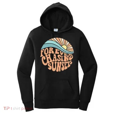 Forever Chasing Sunsets Both Side Print Women's Hoodie