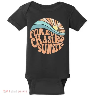Forever Chasing Sunsets Both Side Print Baby Bodysuit