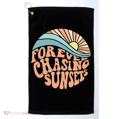 Forever Chasing Sunsets Both Side Print Golf Towel