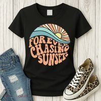 Forever Chasing Sunsets Both Side Print Women's T-Shirt thumb 3