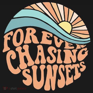 Forever Chasing Sunsets Both Side Print Short Acrylic Beanie
