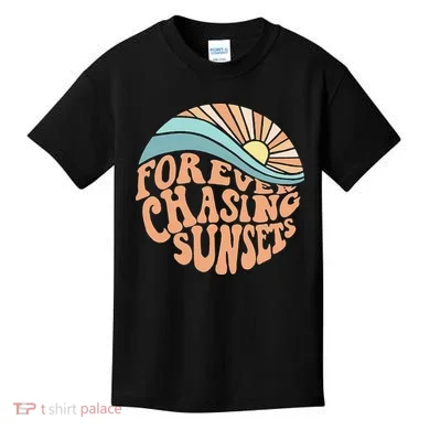 Forever Chasing Sunsets Both Side Print Kids T-Shirt