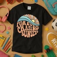 Forever Chasing Sunsets Both Side Print Kids T-Shirt thumb 3