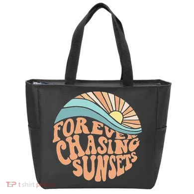 Forever Chasing Sunsets Both Side Print Tote Bag
