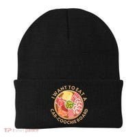 Funny Charcuterie Saying I Want To Eat A CarCoochie Board Beanie thumb 0