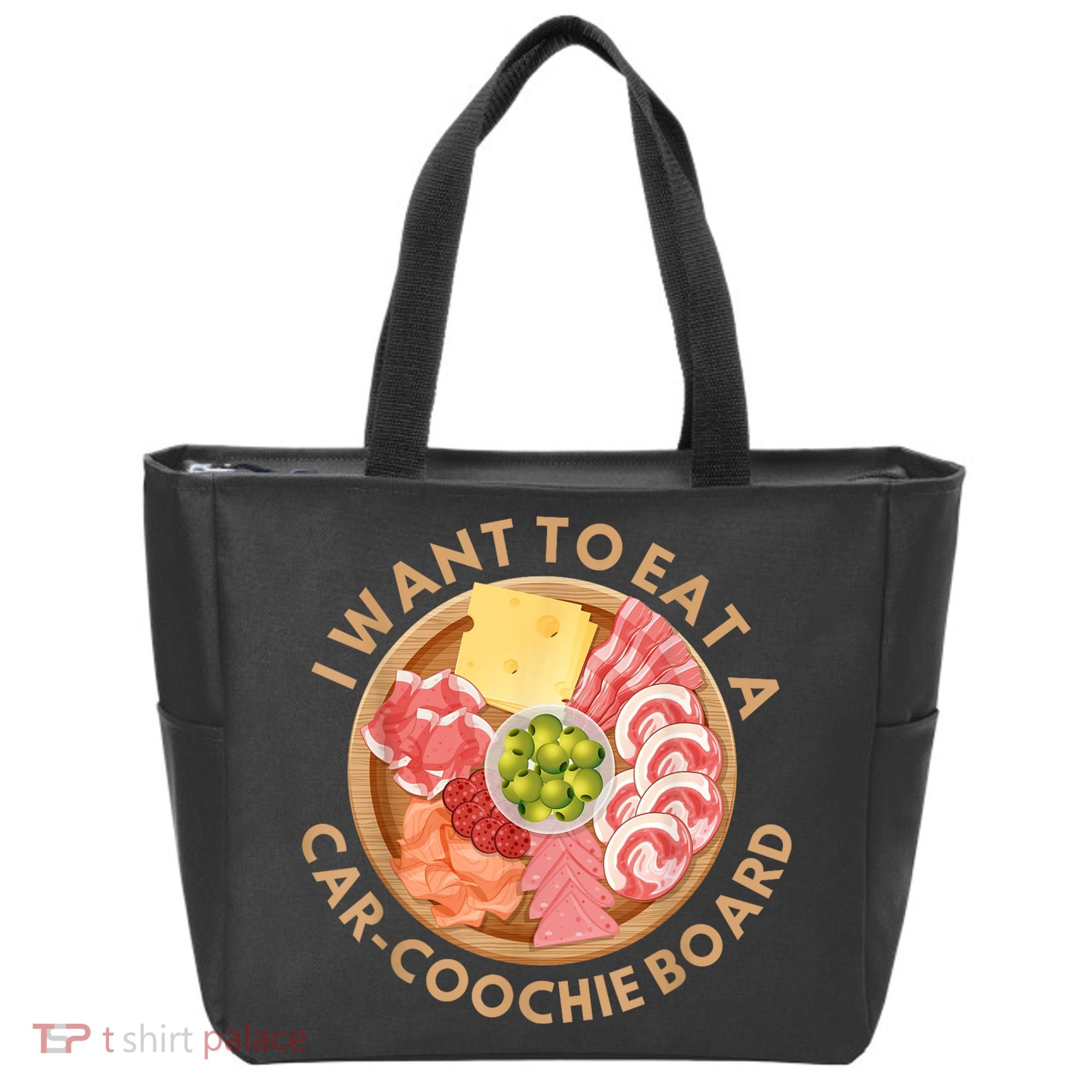 Funny Charcuterie Saying I Want To Eat A CarCoochie Board Tote Bag