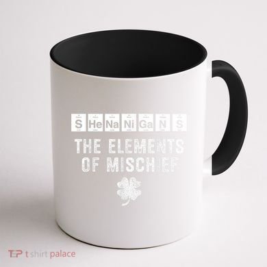 Funny Chemistry Shenanigans Periodic Table Elements Coffee Mug back
