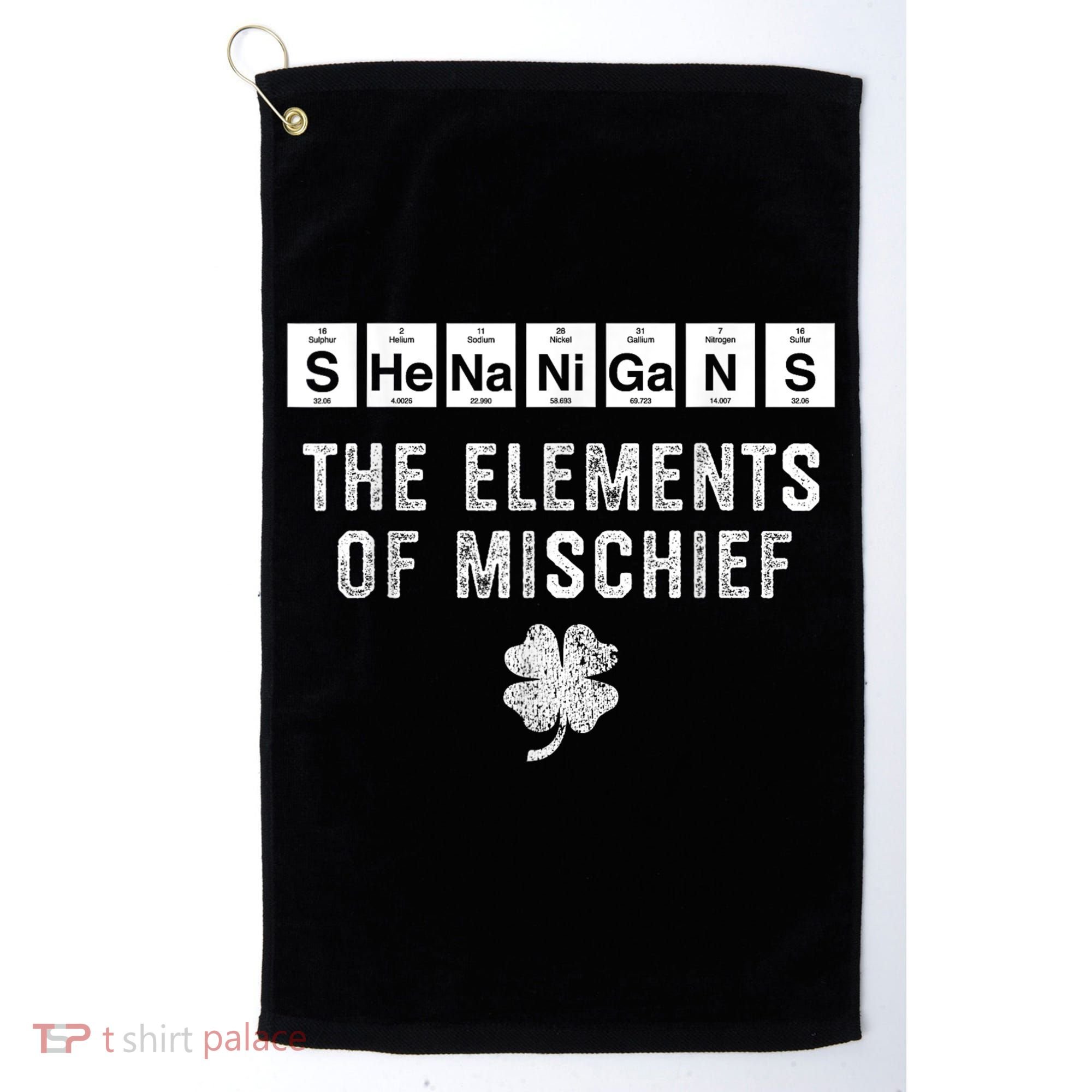 Funny Chemistry Shenanigans Periodic Table Elements Golf Towel