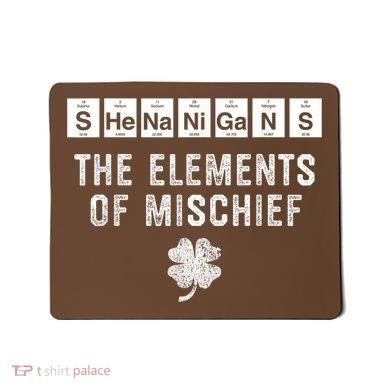 Funny Chemistry Shenanigans Periodic Table Elements Mousepad